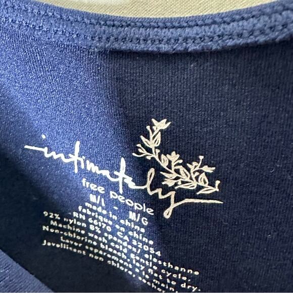 FREE PEOPLE Intimately Navy Tank Top NWT in M/L - Picture 5 of 7